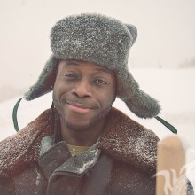 Negro en invierno con orejeras descargar foto en avatar