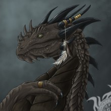 Descarga de perfil de dragón