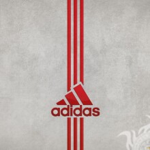 Логотип Адідас червоний на аватарку скачати