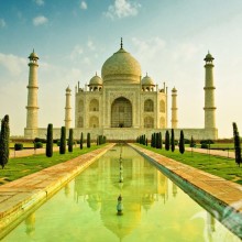 Taj Mahal im Profil