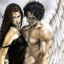 Foto de um anjo e uma garota para avatar
