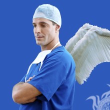 Foto de médico anjo da guarda para avatar
