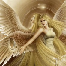 Аватар для женщины с ангелом