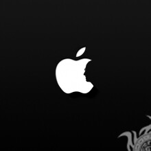 Логотип Apple на чорному скачати на аватарку