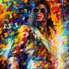 Майкл Джексон яркий рисунок на аву