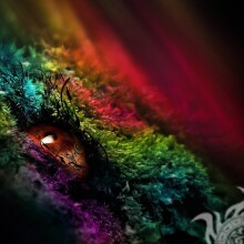Avatar de musgo multicolor de abstracción