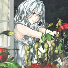 Imagen de avatar de anime de niña triste