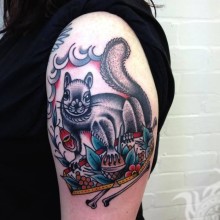 Imagem de esquilo para perfil com tatuagem