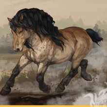 Hermoso caballo en avatar