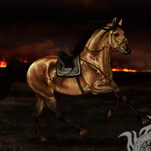 Descargar dibujo con un caballo para avatar