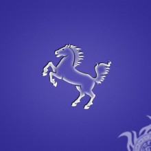 Logotipo de caballo en avatar