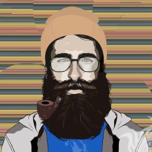 Картинка для аватара чоловік з бородою
