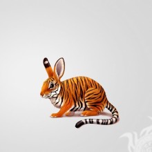 Imagen divertida de liebre tigre para avatar
