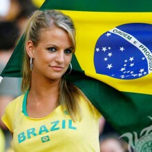 Foto de uma menina brasileira para foto de perfil