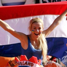Niederländische Cheerleaderin