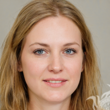 Rostro de mujer sueca para foto de perfil