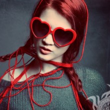 Chica con avatar de gafas cool