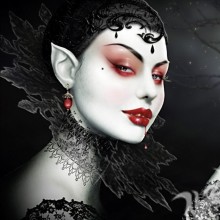 Avatar feminino de vampiro