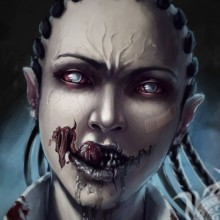 Imagem de vampira zumbi para avatar