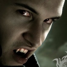 Rosto de vampiro no avatar