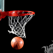 Фото баскетбольного кільця з м'ячем на аватарку