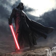 Darth Vader con una espada en su foto de perfil