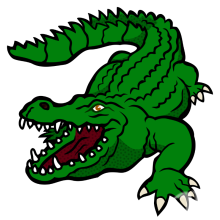 Krokodil auf transparentem Hintergrundbild