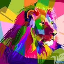 Descargar arte sobre león