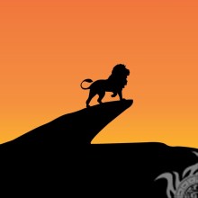 Imagem da silhueta do leão para avatar