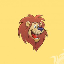 Leão pintado no avatar