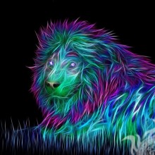 Kunstbilder Löwe auf Avatar