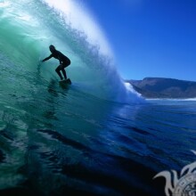 Surfen auf den Wellen auf dem Avatar-Download