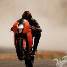 Motorradfahrer Foto auf Avatar im Profil herunterladen