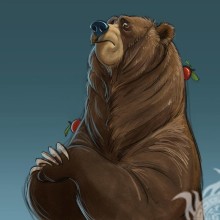 Большой медведь на аву