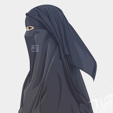 Avatar-Bild der muslimischen Mädchen
