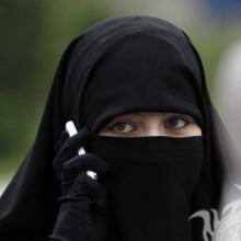 Mulheres muçulmanas sem rosto no avatar