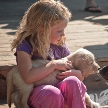 Фото девочка с собакой на аву