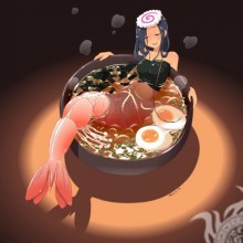 Sereia de avatar engraçada na sopa
