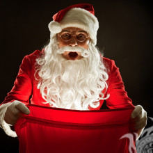 Foto de Santa Claus presente