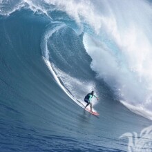 Surfeando en la foto de las olas en tu foto de perfil