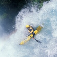 Foto de kayak extrema en tu foto de perfil