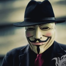 Máscara de avatar de Guy Fawkes