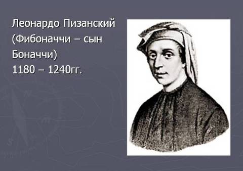 Леонард Пизанский (Фибоначчи), итальянский математик, который одним из первых в Европе начал использовать отрицательные числа.