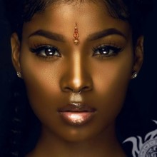Mulher negra africana no avatar