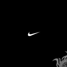 Nike logo on black for avatar