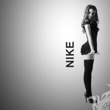 Nike logo with girl on avatar