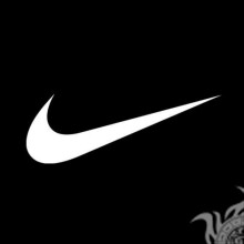 Nike Logo auf Schwarz auf Avatar herunterladen