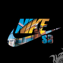 Fondo de pantalla del logo de Nike