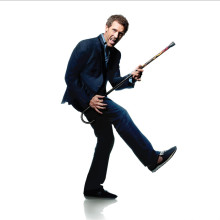 Dr House with a cane on his avatar