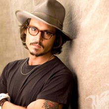 Johnny Depp in glasses and a hat on an avatar